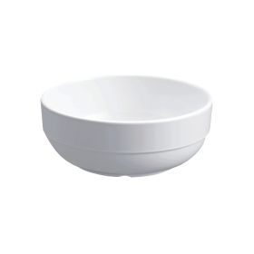 Seco Glazed Bowl 5.5 Inch 140mm x 66mm Melamine White 6 Pack 795965 F