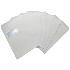 Self Seal C4 Windowed Envelope 90gsm White 250 Pack 755370 F