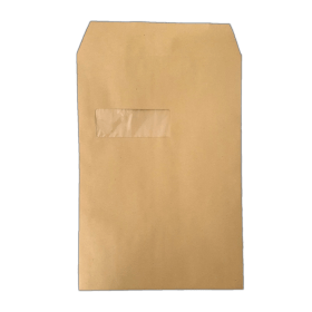 Self Seal C4 Windowed Envelope 90gsm Manilla 250 Pack 809032 F