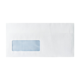 Self Seal DL Windowed Envelope 80gsm White 1000 Pack WX3455 226422 F