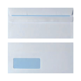Self Seal DL Windowed Envelope 90gsm White 1000 Pack WX3481 256048 F