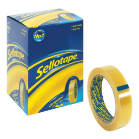 Sellotape Original Tape 24mm x 66m Golden 6 Pack 446690 F