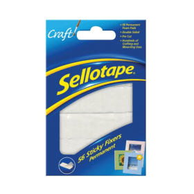 Sellotape Sticky Fixers Permanent 56 Pack 169802 F