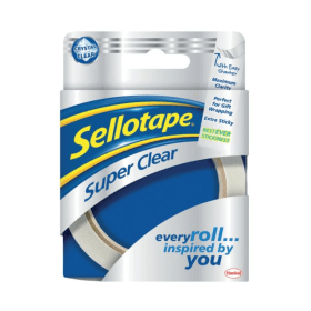 Sellotape Super Clear Tape 24mm x 50m 6 Pack 282643 F