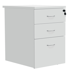 Serrion Eco 18 Desk High Pedestal 600mm White 575433 F