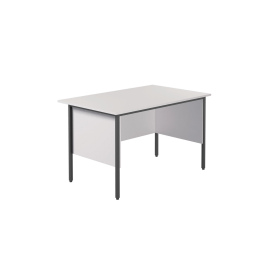 Serrion Rectangular 4 Leg Desk 1200mm x 750mm x 730mm White 574308 F