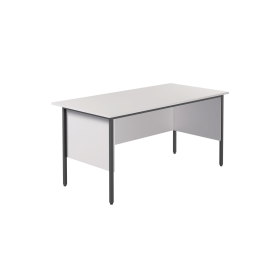 Serrion Rectangular 4 Leg Desk 1500mm x 750mm x 730mm White 574309 F