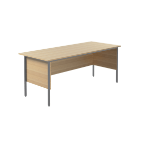 Serrion Rectangular 4 Leg Desk 1800mm x 750mm x 730mm Ferrera Oak 461943 F