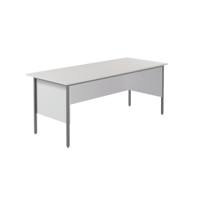Serrion Rectangular 4 Leg Desk 1800mm x 750mm x 730mm White 574310 F