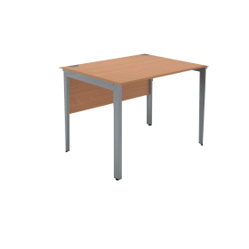 Serrion Rectangular Goal Post Desk 1000x800x730mm Ellmau Beech KF882386 831739 F