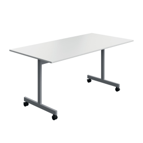Serrion Rectangular Tilt Table 1600mm x 800mm x 730mm White Silver 894054 F