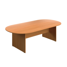 Serrion Wooden Boardroom Table 2400x1200x730mm Beech KF800242 894086 F