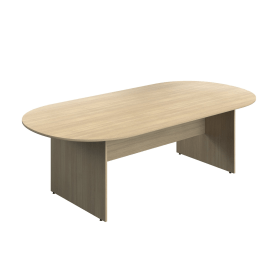 Serrion Wooden Boardroom Table 2400x1200x730mm Oak KF800265 894071 F