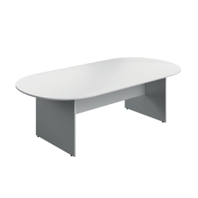 Serrion Wooden Boardroom Table 2400x1200x730mm White KF800288 894056 F