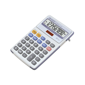 Sharp 10 Digit Semi Desktop Calculator Silver 133547 F