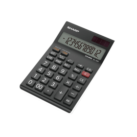 Sharp EL 124AT Desktop Calculator Black 409534 F
