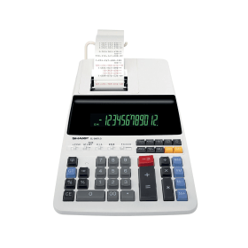 Sharp El 2607V Professional Printing Calculator White 918210 F