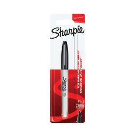 Sharpie 08 Permanent Marker Fine Tip Black 12 Pack 523235 F