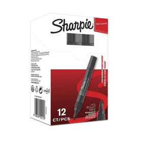 Sharpie M15 Permanent Marker Bullet Tip Black 12 Pack 143499 F