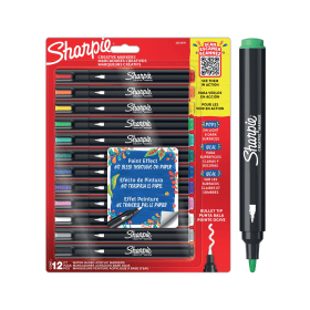 Sharpie Marker Paint Pens Assorted 12 Pack 877851 F
