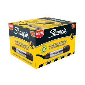 Sharpie Pro Magnum Permanent Marker Chisel Tip Black 12 Pack 364396 F