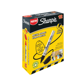 Sharpie Pro Permanent Marker Bullet Tip Black 12 Pack 364402 F