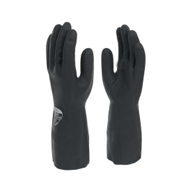 Shield Industrial Rubber Gloves Black 9 533198 F