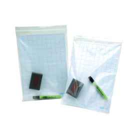 Show me A3 Whiteboard Kit Storage Grip Seal Bags470mm x 325mm Clear 100 Pack 761570 F