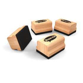 Show me Mini Wooden Handled Felt Whiteboard Eraser 30 Pack 411137 F