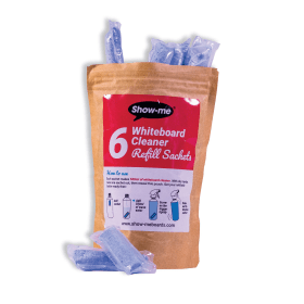 Show me Whiteboard Cleaner Refill Sachets 6 Pack 780526 F
