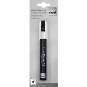 Sigel Chalk Marker Chisel Tip 1 5mm White 391902 F