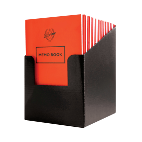 Silvine 159mm x 95mm Memo Book 72 Pages Red 24 Pack 166562 F
