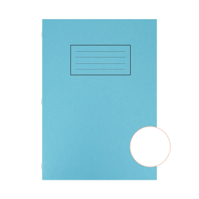 Silvine A4 Exercise Book 80 Page Plain Blue 10 Pack 124431 F