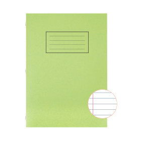Silvine A4 Exercise Book 80 Page Ruled Green 10 Pack 125832 F