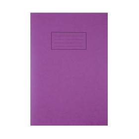 Silvine A4 Exercise Book 80 Page Tough Shell Feint Ruled Purple 25 Pack EX140 478801 F