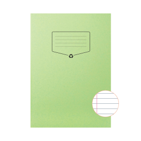 Silvine A4 Recycled Exercise Book Lined 64 Pages Green 10 Pack 761792 F