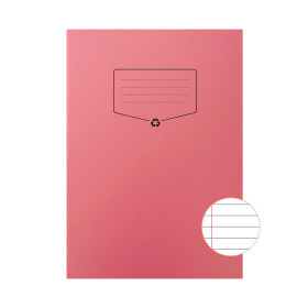 Silvine A4 Recycled Exercise Book Lined 64 Pages Red 10 Pack 761791 F