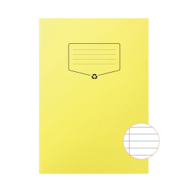 Silvine A4 Recycled Exercise Book Lined 64 Pages Yellow 10 Pack 761793 F