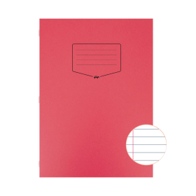Silvine A4 Tough Shell Exercise Book 80 Page Ruled Red 25 Pack 478803 F