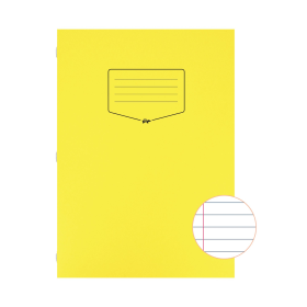 Silvine A4 Tough Shell Exercise Book 80 Page Ruled Yellow 25 Pack 478802 F