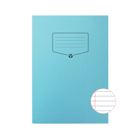 Silvine Eco Recycled Exercise Book 64 Pages A4 Blue 10 Pack 795916 F