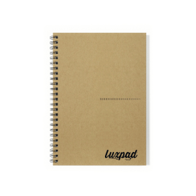 Silvine Luxpad Notebook Ruled 160 Pages A5 Brown THBPINA5KR 795913 F