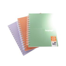Silvine Luxpad Ruled 200 Pages A5 Assorted 3 Pack LUXA5MAC 893477 F