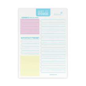 Silvine Luxpad Things To Do Desk Pad A5 Multicoloured 795921 F