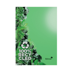 Silvine Notebook Casebound Ruled 120 Pages A4 Green R107 760562 F