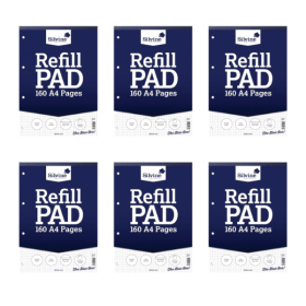 Silvine Square Ruled Refill Pad 160 Pages A4 6 Pack 141718 F