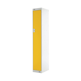 Single Compartment Locker 300x300x1800mm Yellow Door MC00006 461378 F