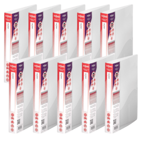 Snopake 2 Ring Binder 15mm A5 Clear 10 Pack 111661 F