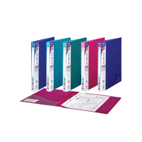 Snopake 2 Ring Binder 25mm Electra A4 Assorted 10 Pack 154217 F