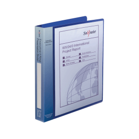 Snopake A4 25mm Executive Presentation 4D Ring Binder Electra Blue 13387 120235 F